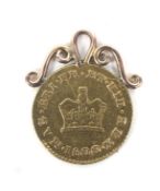 A George III gold one-third guinea, 1800.