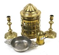 An assortment of metalware.