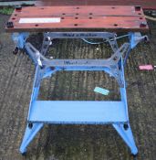 A Workmate 'Black & Decker' workbench.
