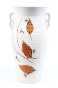 A large mid century Brentleigh Ware pottery twin handle vase.