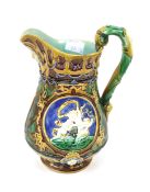 A majolica pottery jug.