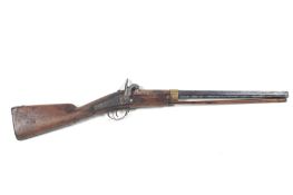 A foreign muzzle loading shotgun. Circa 1860, 19.5