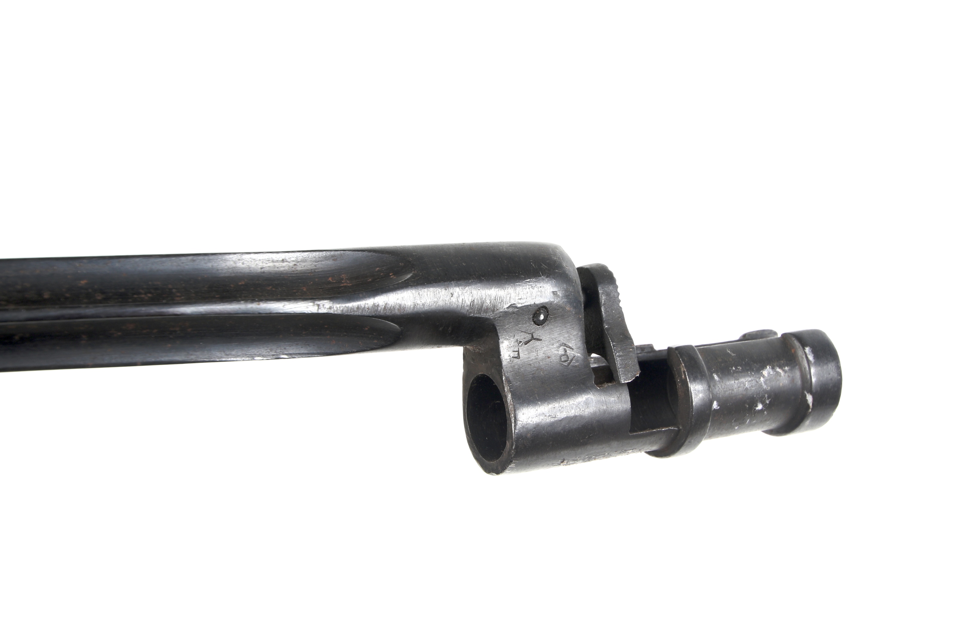 A possibly Russian cruciform socket bayonet. Marked with arrow in a triangle and numbered 2778. L50. - Image 3 of 3