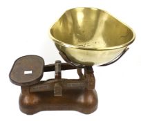 A vintage set of W & T Avery Ltd balance scales.