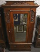 A Victorian mahogany wardrobe.