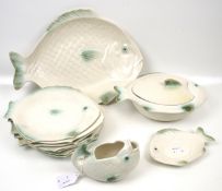 A vintage Shorter & Son Ltd 'Fish' shape dinner service.