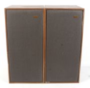 A pair of vintage Spendor Audio BC1 speakers. S/N 21364. L30cm x D30cm x H63.