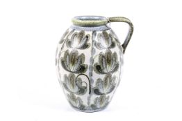 A Denby jug signed Glyn Colledge.