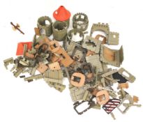 A model of a medieval castle.