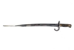 A French model 1866 Chassepot bayonet.