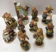 A collection of ten Goebal Hummel figures including 