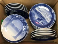 A collection of Royal Copenhagen Christm