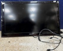 A Samsung model LE37C580J1K wall mounted