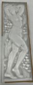 A Lalique frosted glass panel 