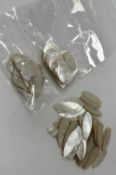 A collection of mother of pearl gaming c
