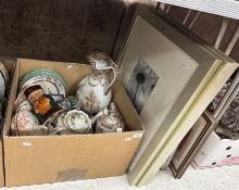 A box containing a quantity of china war