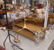 A modern multi-light ceiling lamp with g