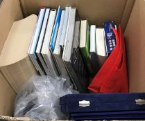A collection of various coin collecting