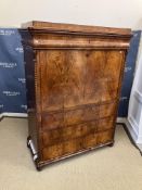 A 19th Century French walnut secretaire