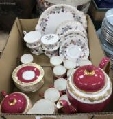 A Wedgwood puce and gilt grape and vine