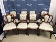 A walnut rectangular extending dining ta