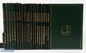 The Masters Official Golf Annuals from 1978-1990 issued by National Augusta Golf Club in the