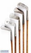 5x Good playable irons features MacPherson Sports inverness deep faced mussel back mashie,