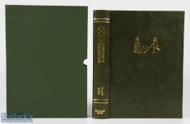 Scarce David Stirk signed leather bound golf book - 