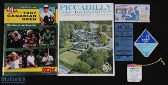 Golf Programmes, Tickets Collectables, to include Piccadilly golf tournament world match play 1967