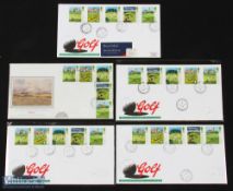 Collection of Famous Golf Venues First Day Covers (6) - bearing circular date stamps for
