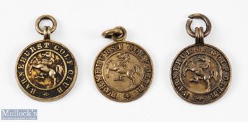 Collection of Barnehurst Golf Club (c1903) small silver medals (3) all silver hallmarked from 1903-