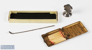 Collection of various silver and silver plate golfing items (3) - Royal Hong Kong Golf Club sterling