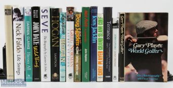 A Collection of Golf Autobiography, Biography Books, to include a signed Gary Player World Golf