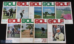 1966 Golf World Monthly magazines (9) a near complete run missing January, February and September