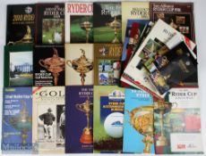 1965-2010 Ryder Cup Official Golf Programmes, selection to include the years of 1965, 1969, 1981,