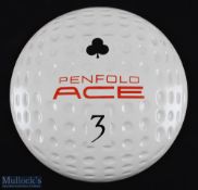 Penfold Ace 3 Golf Ball Advertising Sign Display, a plastic golf ball display wall mountable - has a