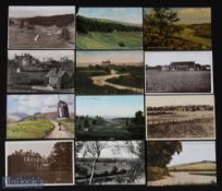 Collection of 12x various London, South and South East golfing postcards from the early 1900s