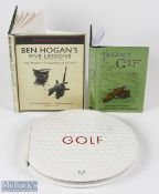 Golf Books to include The Game of Golf W Park Junr 2010, Ben Hogan's Five Lessons 2006, Golf Murry
