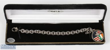 Scarce 2009 Official 24th PGA Cup Sterling Silver and Enamel Ladies Bracelet - played at The Carrick