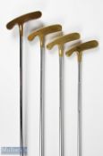 Acushnet USA golf putter selection (4) featuring Bulls Eye Mallet I, Bulls Eye Standard flange
