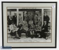 Golf Photographs and Prints, to include a Bushley Hall modern photography 1897, a hand-coloured