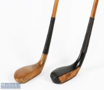 Arthur Claire of Ventnor GC Isle of Wight c1920 golden persimmon mallet head scare neck putter
