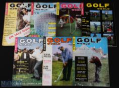 1962 Golf World Monthly magazines (7) - missing January/February and May to July overall (G) again