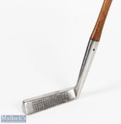 Rivers - Zambra the scuffler shallow wide soled oval hosel approaching putter fitted with a full