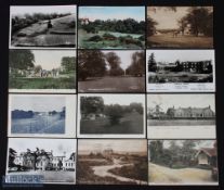 Collection of 12x various early London and the South East golfing postcards from the 1900s onwards -