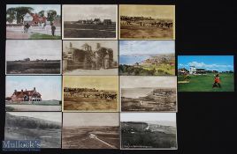 Collection of 12x various London, Kent, South and South East golfing postcards from the early
