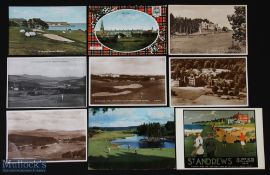 Collection of 9x various Scottish Golf Courses and hotels postcards, mostly from the 1950s onwards