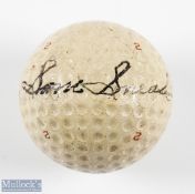 Sam Snead (1912-2002) Signed Golf Ball a Dunlop 65 Sam Snead model dimple ball with signature in