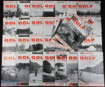 1967 Golf Illustrated Weekly magazines (33) - 1x January front cover featuring golf match in the