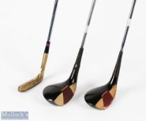 Bobby Locke (4x Open Golf Champion) Personal Collection of Golf Clubs (3) to incl 2x Signature Woods